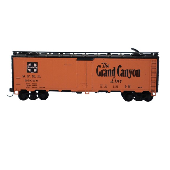Santa Fe Other - Vintage Grand Canyon‎ Line Santa Fe SFRD 36058 Train Railway Car HO Scale
